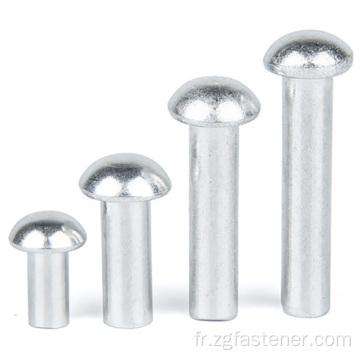 Rivets à tête ronde gb846 en acier inoxydable GB867 rivets solides à tête ronde